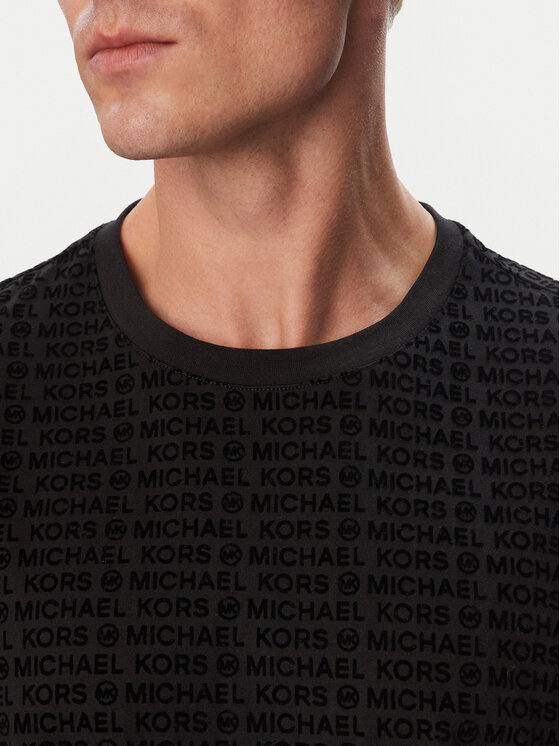 MICHAEL Michael Kors MICHAEL Michael Kors Majica CF6529AFV4 Črna Regular Fit