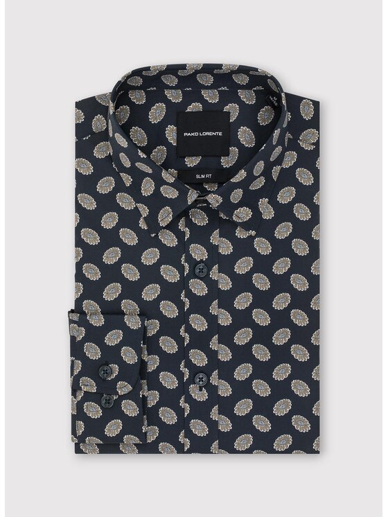 Pako Lorente Pako Lorente Koszula P25WF-1X-005 Czarny Slim Fit