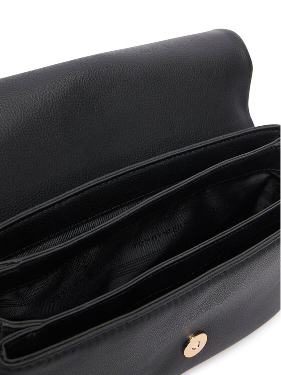 Tommy Hilfiger Tommy Hilfiger Handtasche Th Libre Conv Flap Crossover AW0AW19195 Schwarz