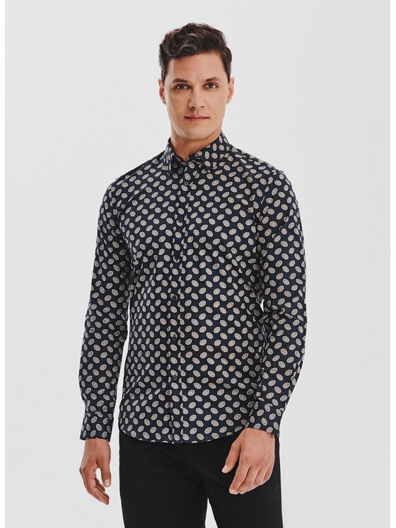 Pako Lorente Pako Lorente Koszula P25WF-1X-005 Czarny Slim Fit