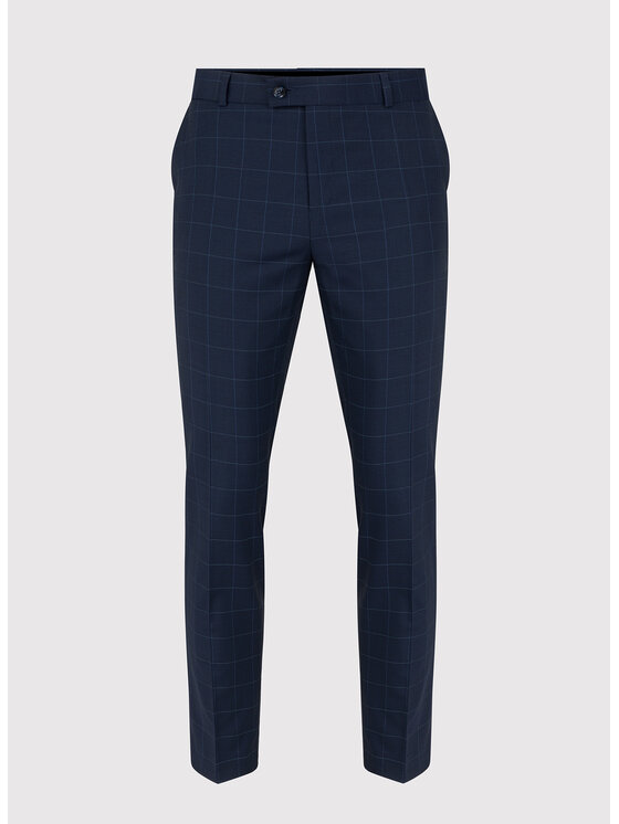 Pako Lorente Pako Lorente Spodnie garniturowe P23SP-6G-021 Granatowy Slim Fit