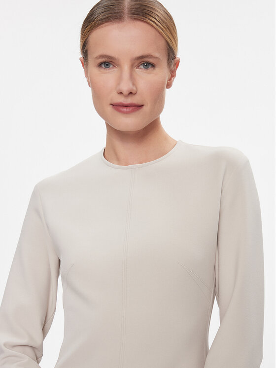 Calvin Klein Calvin Klein Haljina za svaki dan Hw Viscose Fit & Flare Dress K20K206336 Bež Regular Fit