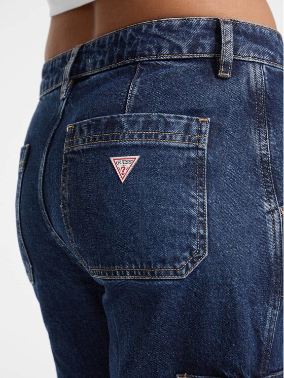 Guess Jeans Guess Jeans Jeansy 175481 Modrá Relaxed Fit