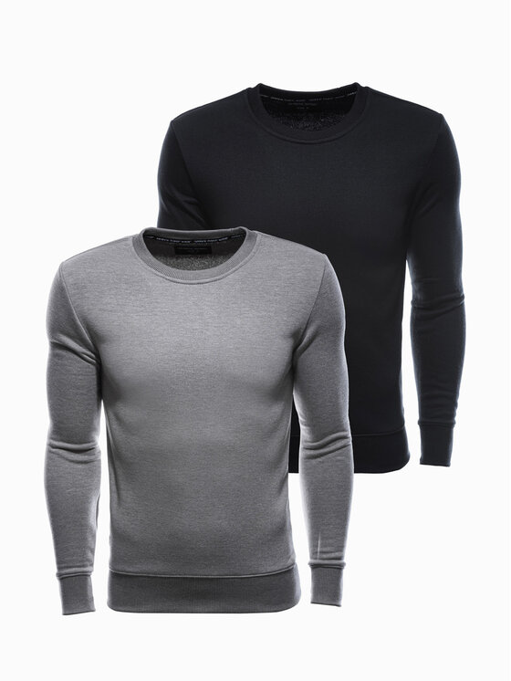 Ombre Ombre Mikina Z34 Černá Regular Fit