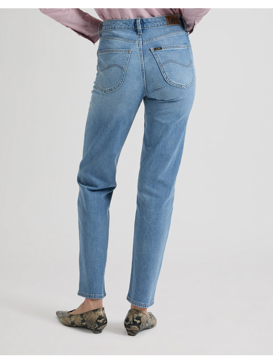 Lee Lee Jeansy CAROL Niebieski Straight Leg