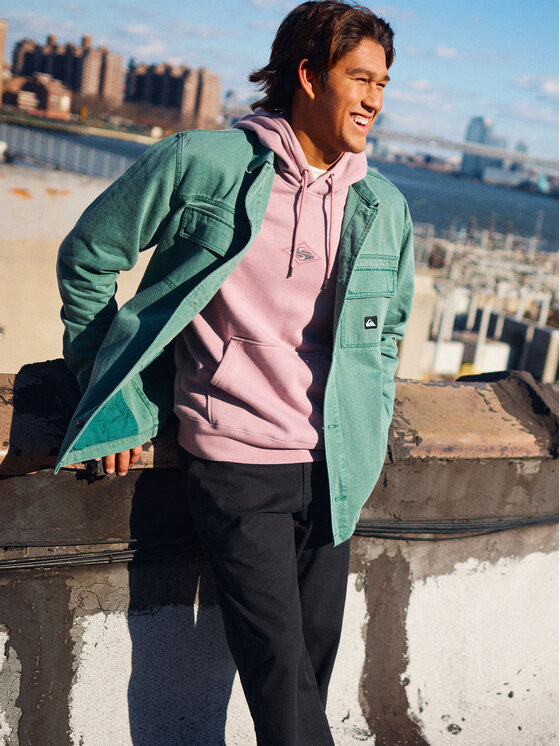 Quiksilver Quiksilver Džemperis Graphic  EQYFT05131 Violetinė Regular Fit