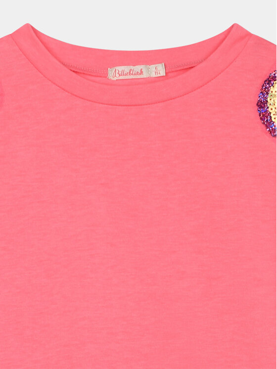 Billieblush Billieblush Μπλουζάκι U20082 Ροζ Loose Fit