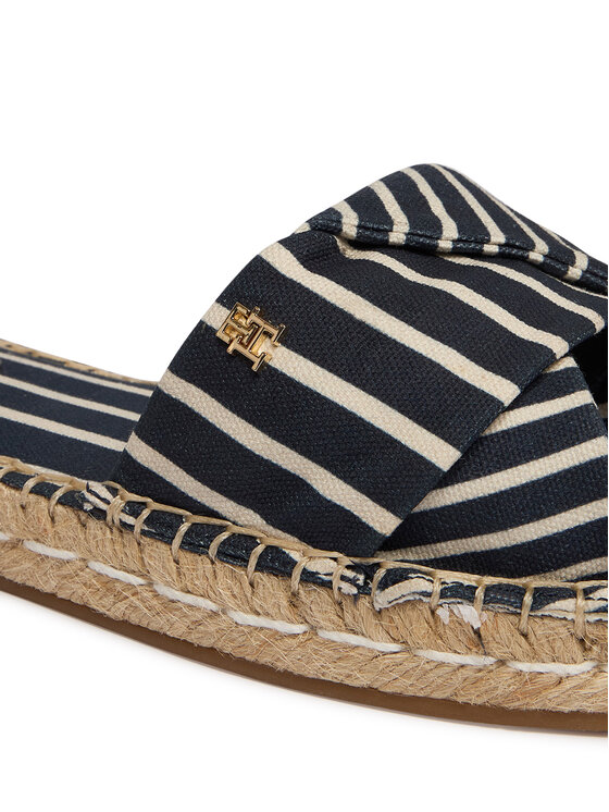 Tommy Hilfiger Tommy Hilfiger Šľapky Canvas FW0FW09140 Tmavomodrá