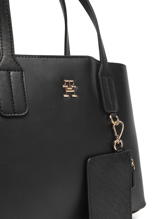 Tommy Hilfiger Tommy Hilfiger Kabelka Th Distinct Mini Tote AW0AW17192 Černá