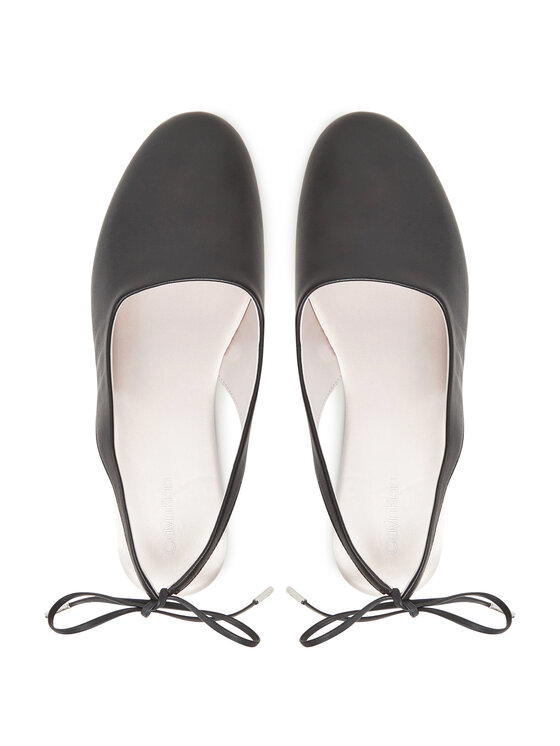 Calvin Klein Calvin Klein Baleríny Ballerina Sling Back Lth HW0HW02655 Čierna
