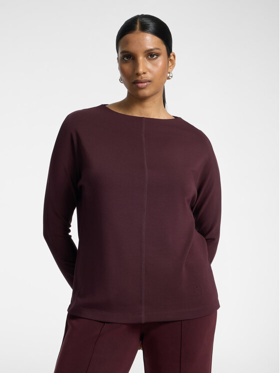 Elena Mirò Elena Mirò Bluza G806Z000675N039 Bordowy Regular Fit
