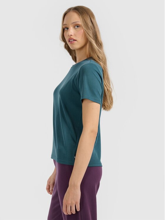 4F 4F T-shirt 4FRAW25TTSHF3282-46S Verde Regular Fit