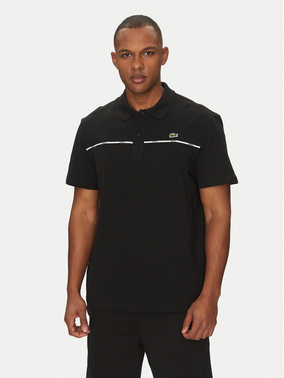 Męskie Polo Lacoste, Rozmiar 7, Czarne, PH9863
