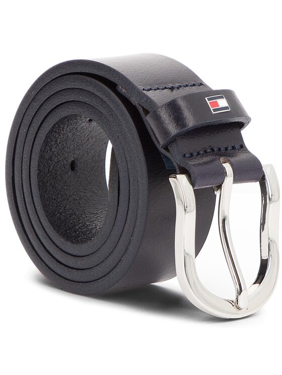 Tommy Hilfiger Sieviešu josta New Danny Belt WW0WW11590 70 Tumši zils