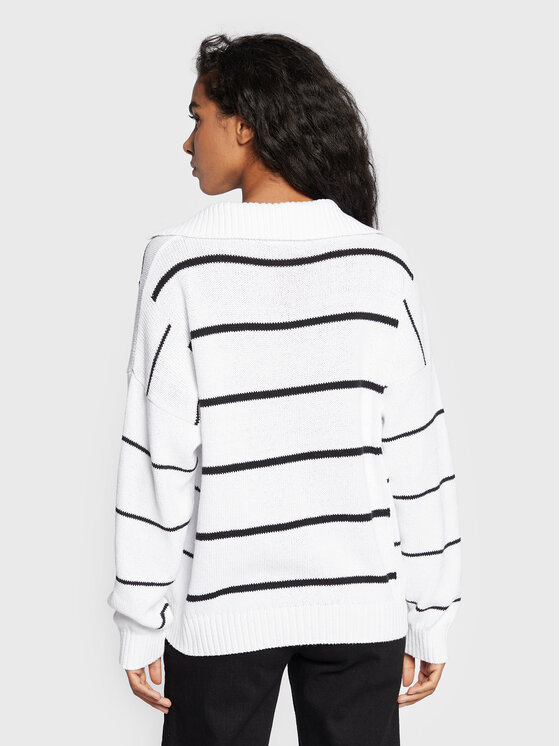 United Colors Of Benetton United Colors Of Benetton Sweater 1040E3006 Fehér Relaxed Fit