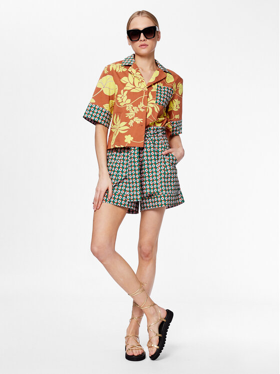 MAX&Co. MAX&Co. Szövet rövidnadrág Oporto 71410123 Zöld Regular Fit