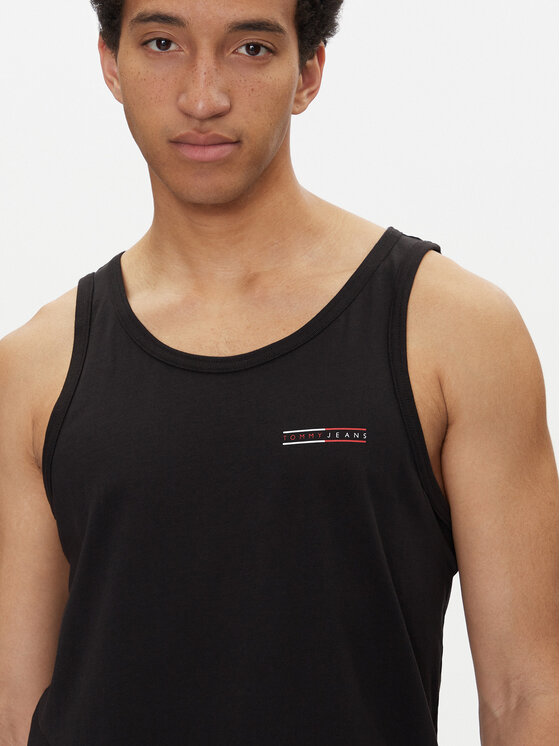 Tommy Jeans Tommy Jeans Tank top Entry Graphic DM0DM20790 Crna Slim Fit