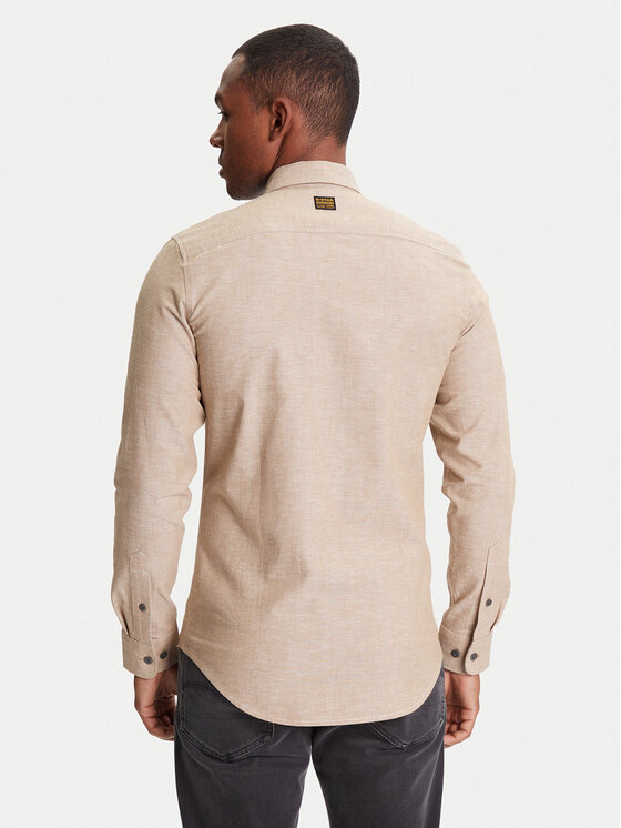 G-STAR G-Star Raw Košile Marine D24963-D914 Béžová Slim Fit