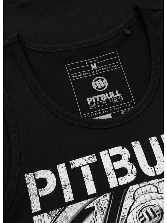 PITBULL PITBULL Tank top Tank Top Slim Fit Drive L Czarny Regular Fit
