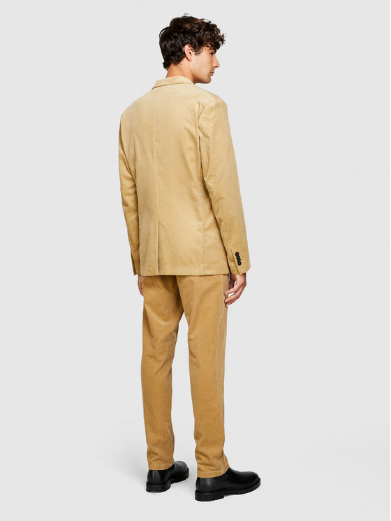 Sisley Sisley Marynarka 2SFRSW01B Beżowy Slim Fit
