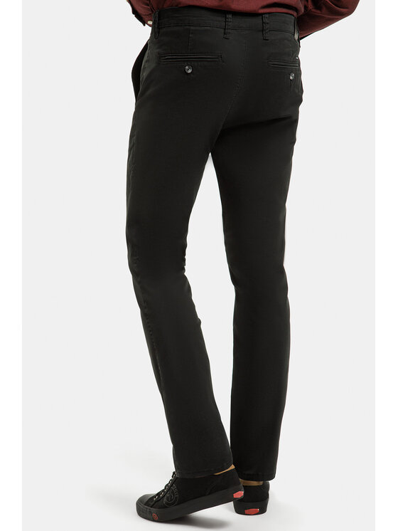 Cross Jeans Cross Jeans Chinosy F 194-581 Czarny Tapered Leg
