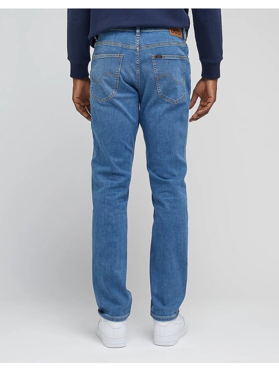 Lee Lee Jeansy BROOKLYN Niebieski Straight Fit