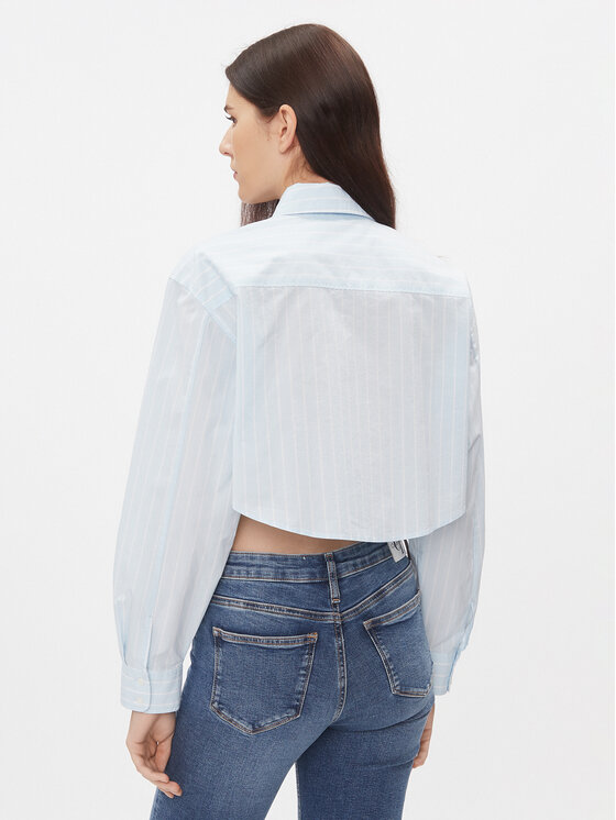 Calvin Klein Jeans Calvin Klein Jeans Košulja J20J222614 Plava Cropped Fit