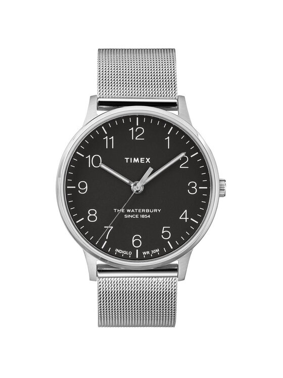 Timex Timex Zegarek TW2R71500 Srebrny