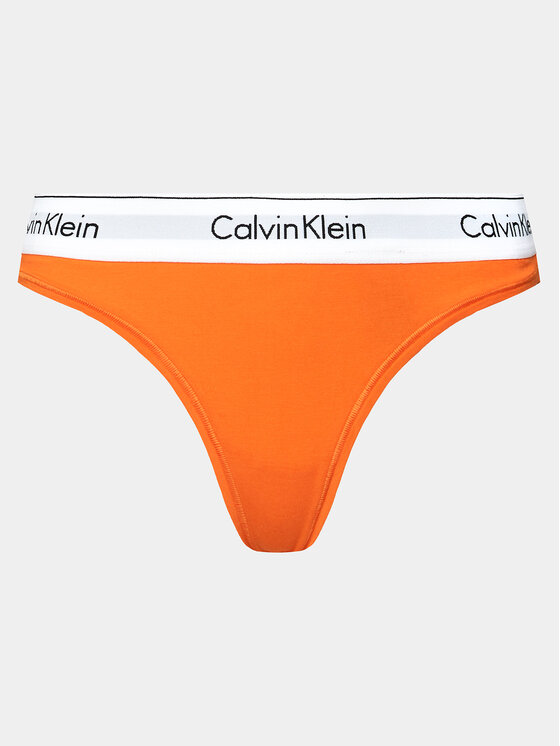 Calvin Klein Underwear Calvin Klein Underwear Stringi 0000F3786E Pomarańczowy