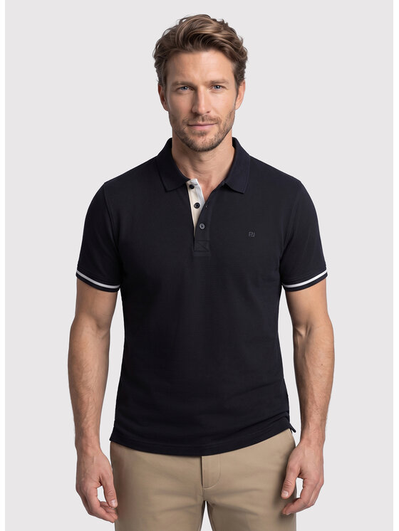 Pako Lorente Pako Lorente Polo P26WN-TX-007 Czarny Regular Fit