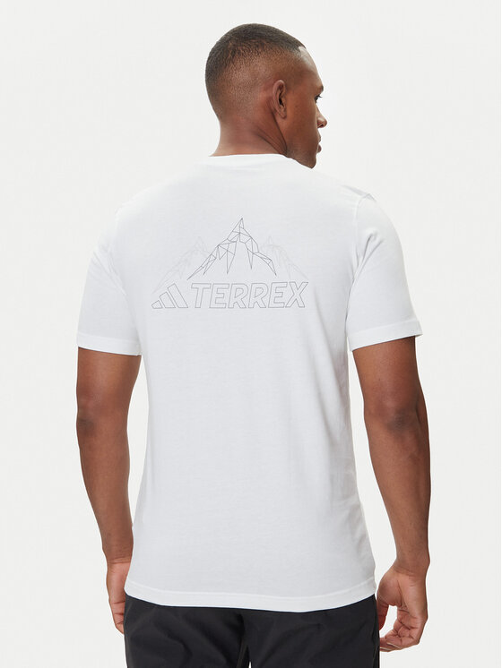 adidas adidas T-shirt Terrex Graphic JW3559 Bijela Regular Fit