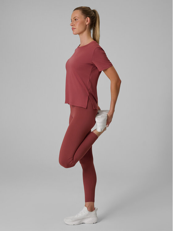 4F 4F Koszulka techniczna BASIC+ Brązowy jasny Loose Fit