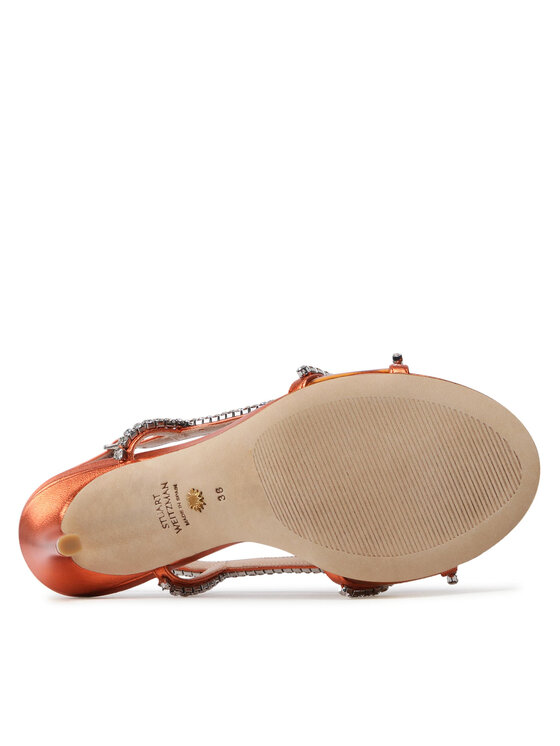 Stuart Weitzman Stuart Weitzman Sandales Mondrian Glam 100 Sa SC242 Oranžs