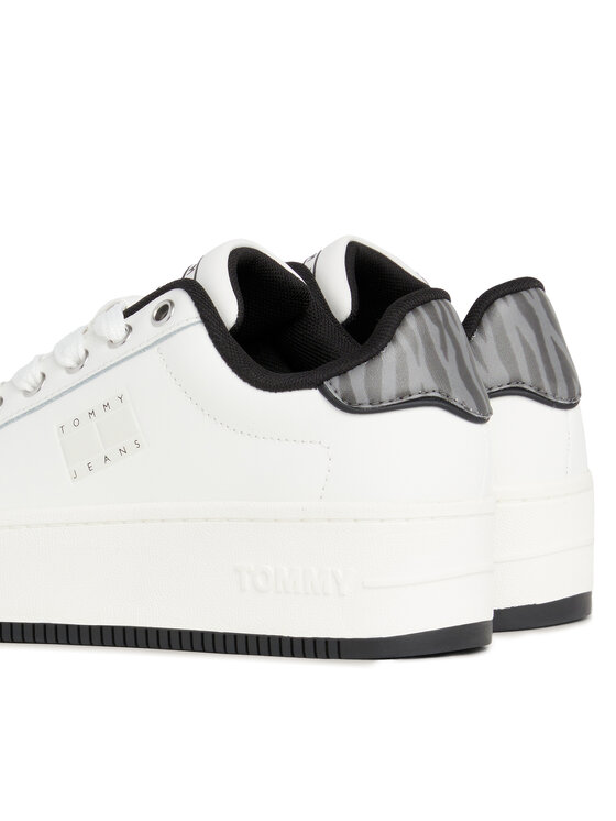 Tommy Jeans Tommy Jeans Sneakersy Tjw Flatform Animal Print EN0EN02537 Bílá