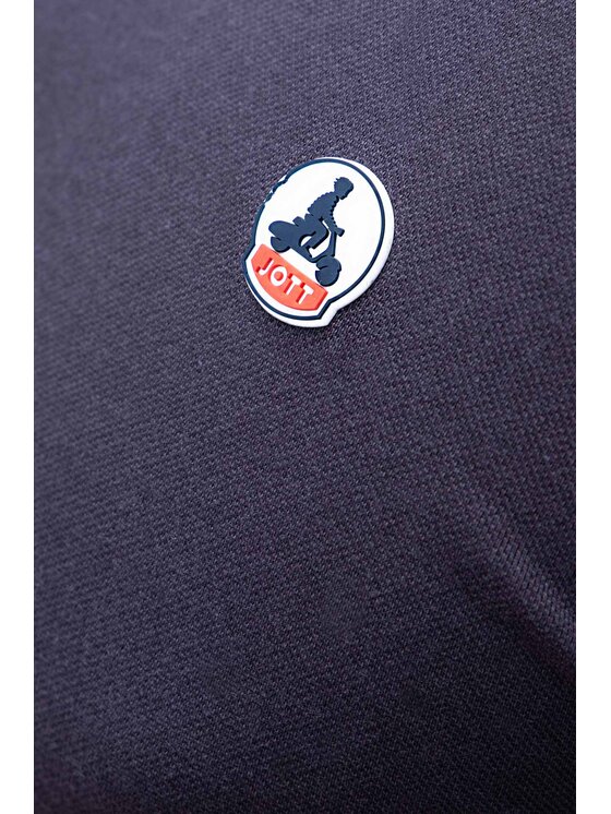 Jott Jott Polo SS23MPOL10-104_M Granatowy Regular Fit