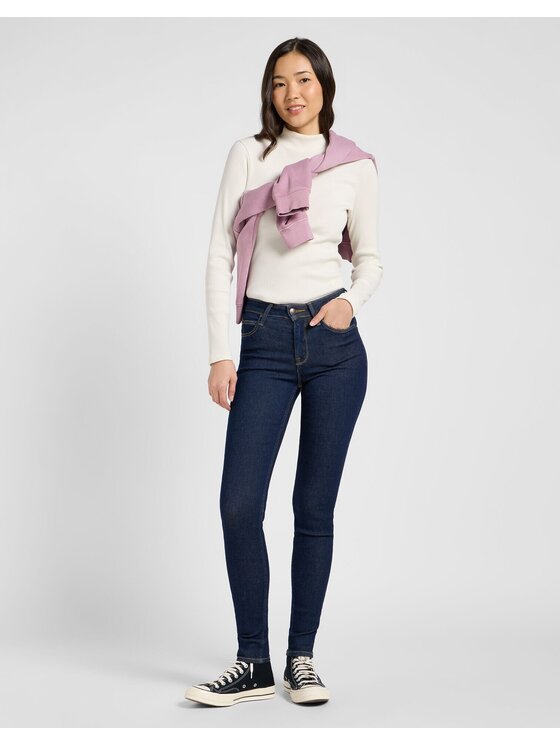 Lee Lee Jeansy SCARLETT HIGH Niebieski Skinny Fit