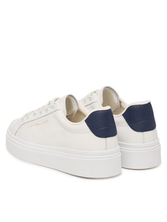 Tommy Hilfiger Tommy Hilfiger Sneakersy Chic Cupsole FW0FW09107 Écru