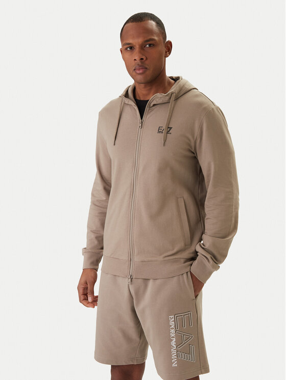 EA7 Emporio Armani Bluză 8NPM33 PJVRZ Bej Regular Fit