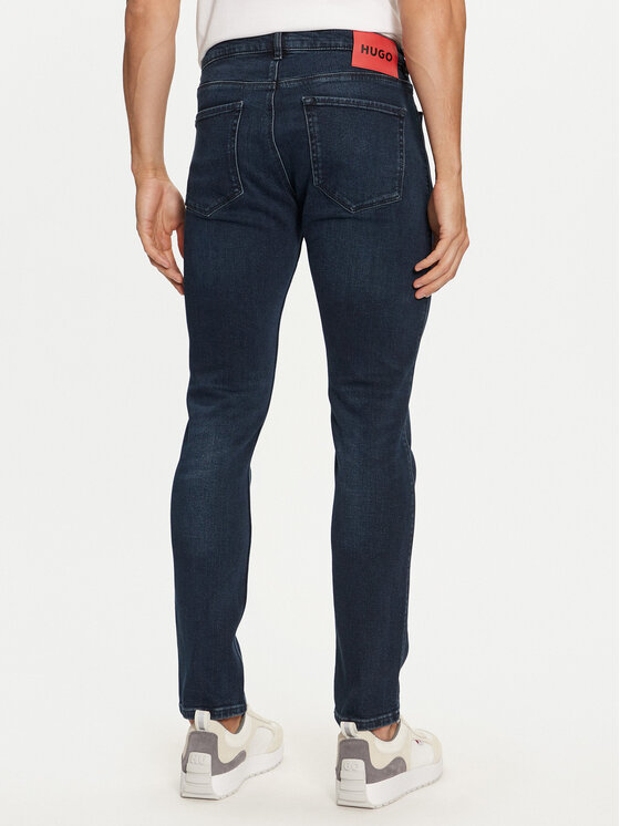 HUGO Hugo Jeans hlače 50522149 Mornarsko modra Slim Fit