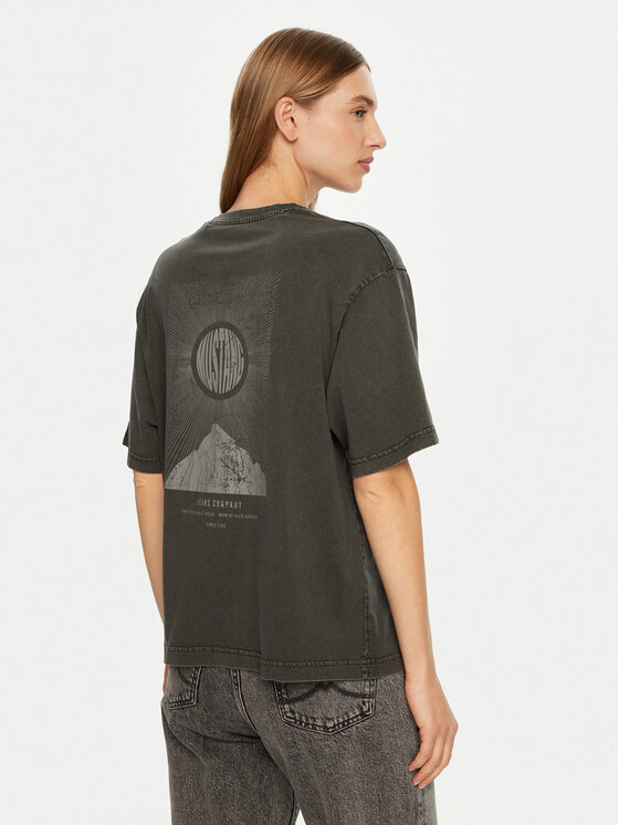 Mustang Mustang T-Shirt Welby 1015943 Grau Oversize