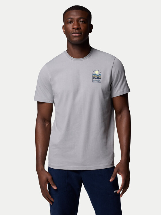 Columbia Columbia T-Shirt Explorers Canyon™ 2036451 Γκρι Regular Fit