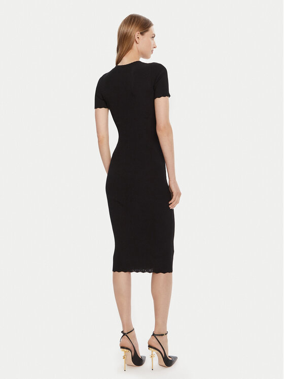 Elisabetta Franchi Elisabetta Franchi Sukienka dzianinowa AM-53S-51E2 Czarny Slim Fit