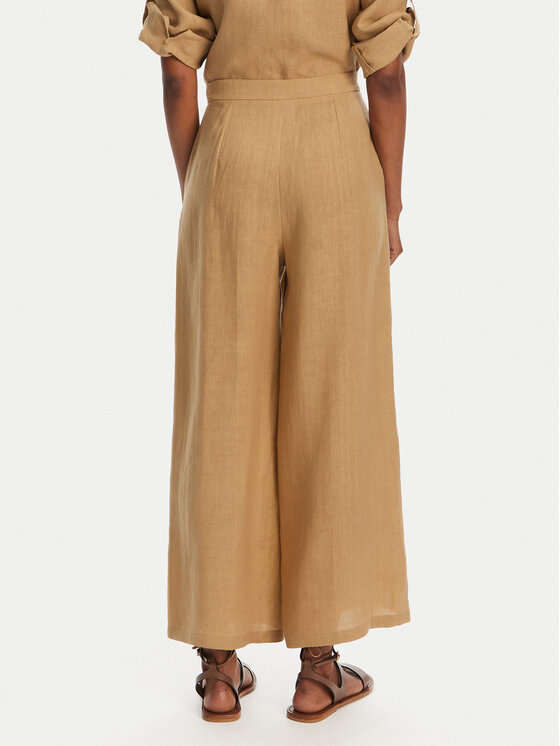 Marella Marella Culottes nohavice Silvana 2515131022 Béžová Regular Fit