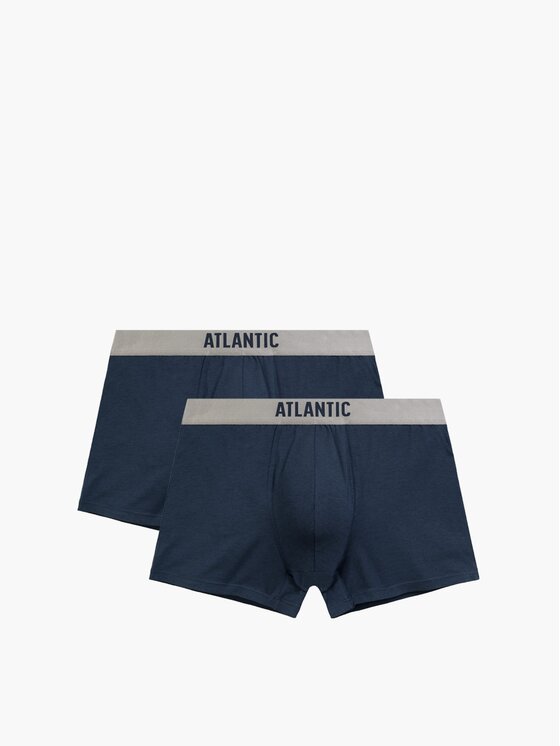 Atlantic Atlantic Bokserki pima cotton Granatowy
