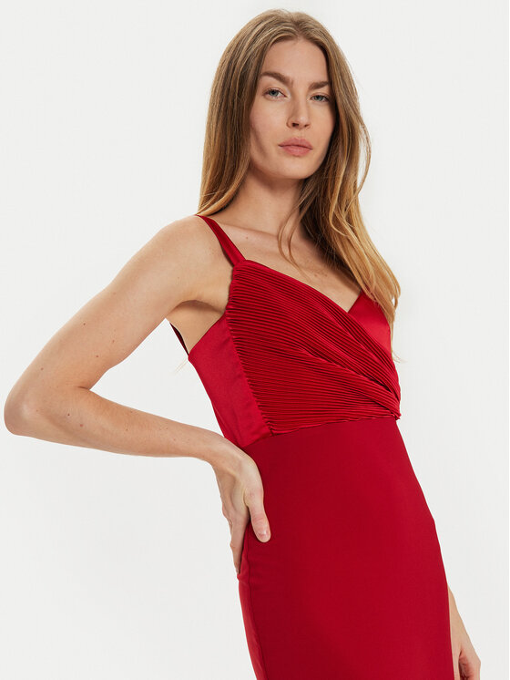 Rinascimento Rinascimento Coctailkleid CFC0019703002 Rot Slim Fit