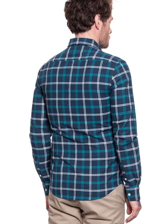Wrangler Wrangler Koszula LS 1PKT BDOWN SHIRT Niebieski Regular Fit