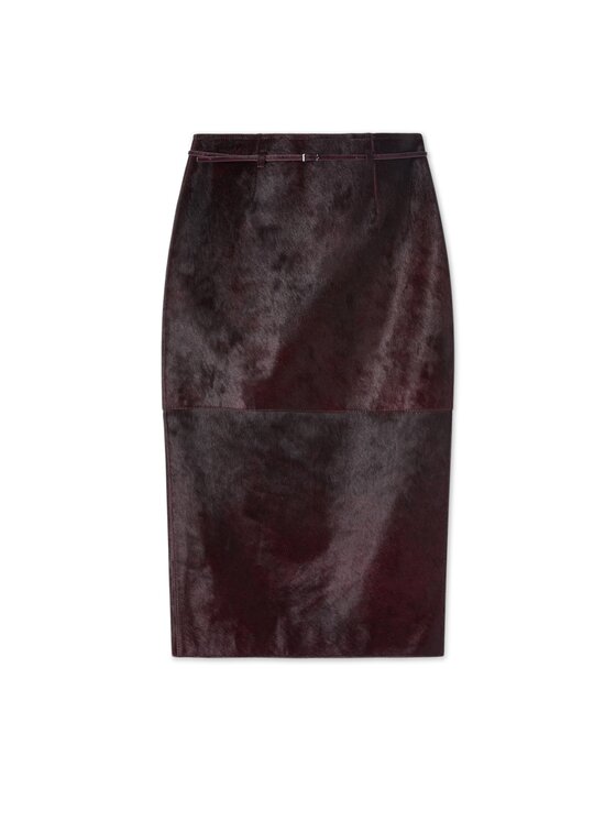 Trussardi Trussardi Gonna di pelle 1301A000689N0C9 Bordeaux Regular Fit