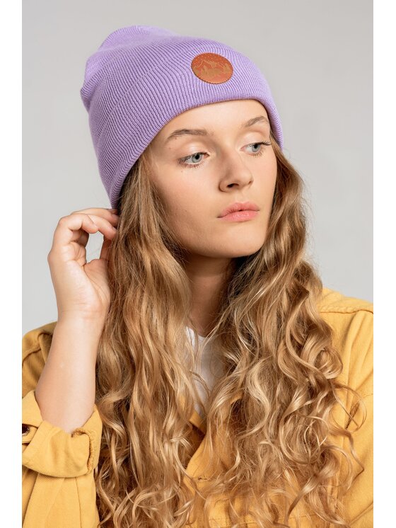 Kabak Kabak Czapka klasyczna beanie Fioletowy