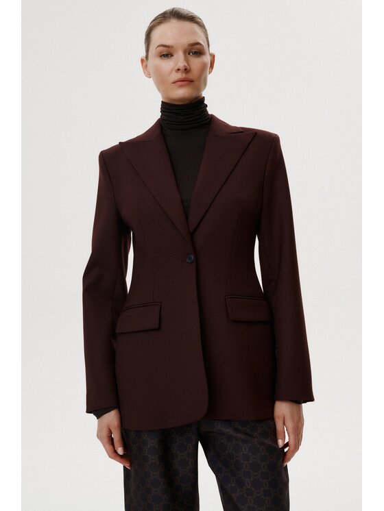 MARI PRETI MARI PRETI Giacca da abito Serene Bordeaux Slim Fit