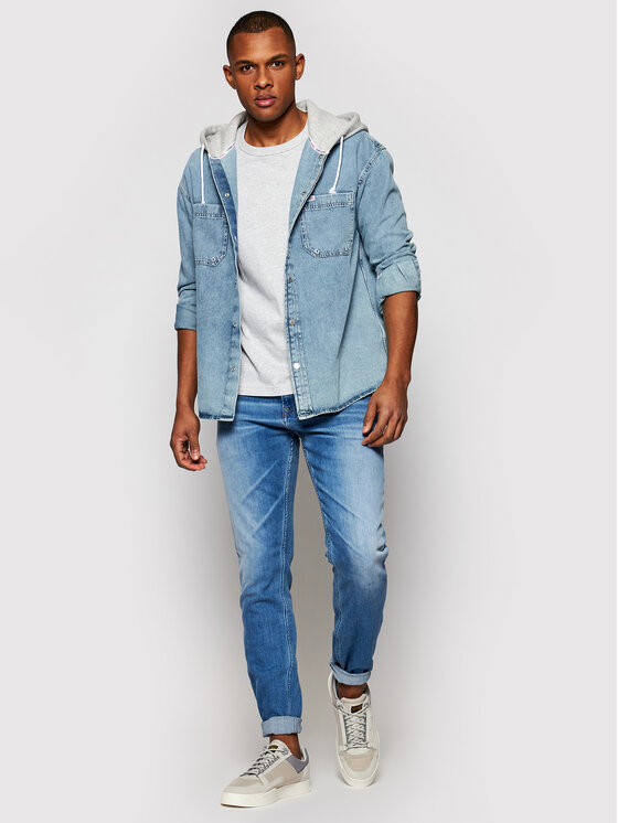 Tommy Jeans Džinsai Scanton DM0DM09843 Mėlyna Slim Fit • Modivo.lt